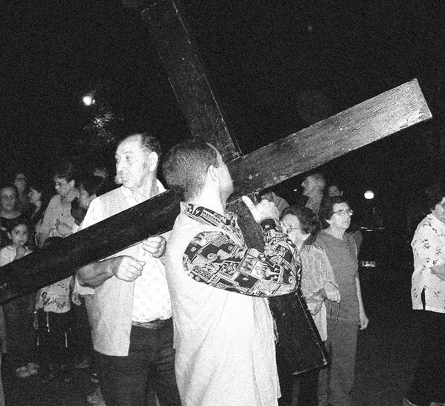 During Holy Week in Brazil, events like the Stations of the Cross are commonplace